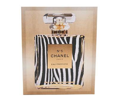 Chanel N°5 Zebra Perfume Art Canvas, (11" x 14")