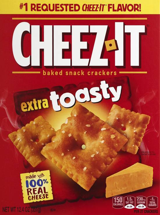 Cheez-It Extra Toasty Baked Snack Crackers