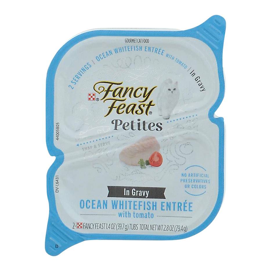 Fancy Feast Petites in Gravy Ocean Whitefish Entree With Tomato (2 x 1.4 oz)