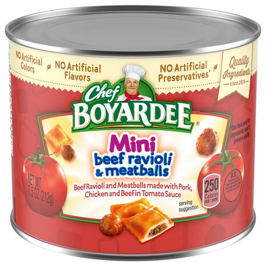 Chef Boyardee Mini Beef Ravioli & Meatballs