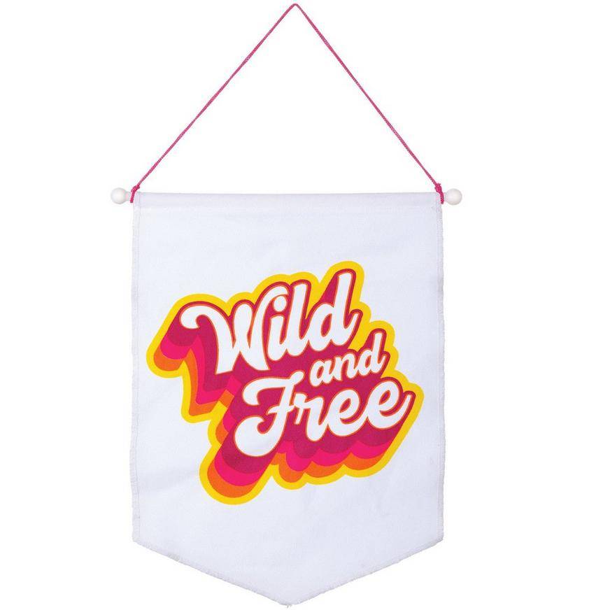 Wild Free Canvas Sign, 14in x 19in - Throwback Summer