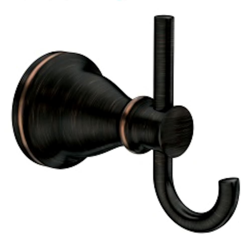Moen Hilliard 2 In. W X 2.34 In. L Mediterranean Bronze Robe Hook