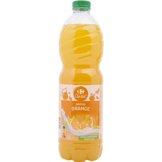 Carrefour Classic' - Boisson rafraîchissante aux jus de fruit (2 L) (orange)