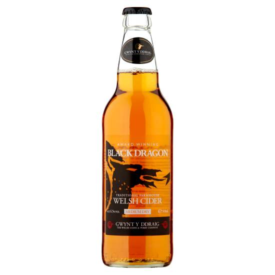 Gwynt Y Ddraig Black Dragon Welsh Cider 500ml