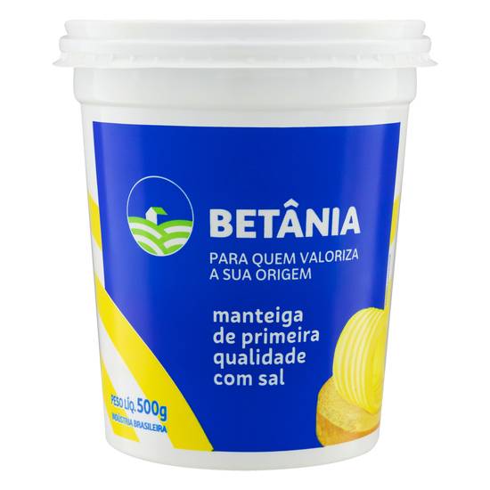Betânia manteiga de primeira qualidade com sal (500 g)