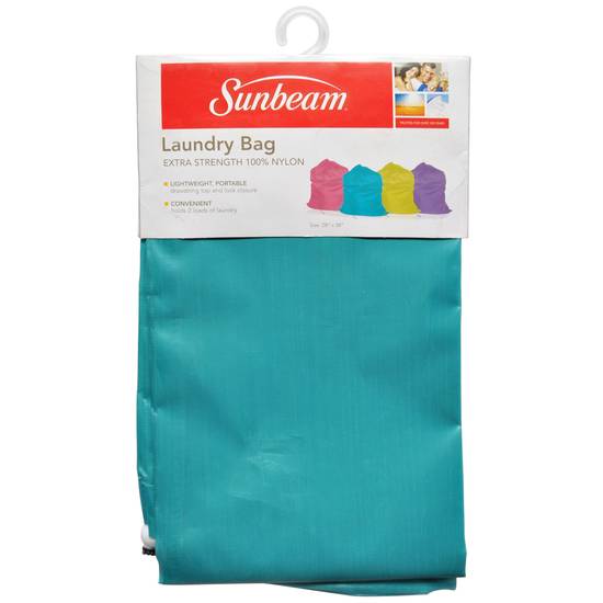 Sunbeam Nylon Laundry Bag W/ Drawstring Closure (##)