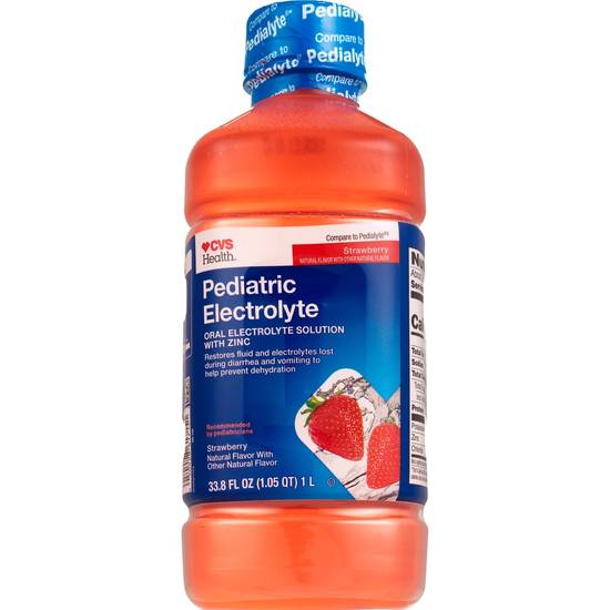 CVS Health Electrolyte Solution, 1 Liter, Strawberry