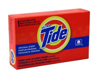 Tide Ultra - Powedered Detergent, Vending Machine Size - 156 ct Box (1X156|1 Unit per Case)