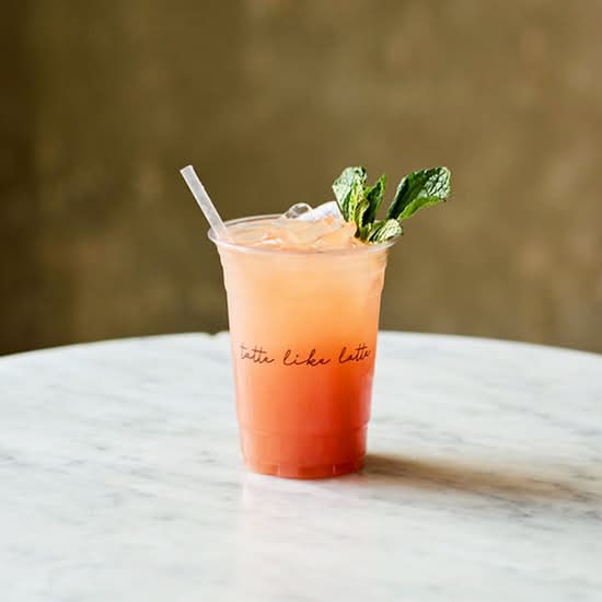 16 Oz Iced White Peach & Mint Cooler