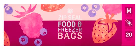 Co-op Zip Seal Food & Freezer Bags