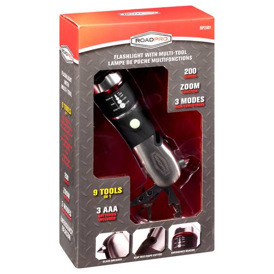 Roadpro Flashlight With Multi-Tool, Delivery Near You