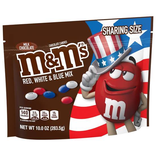 M&M's Red White & Blue Mix Milk Chocolate Candies (10 oz)