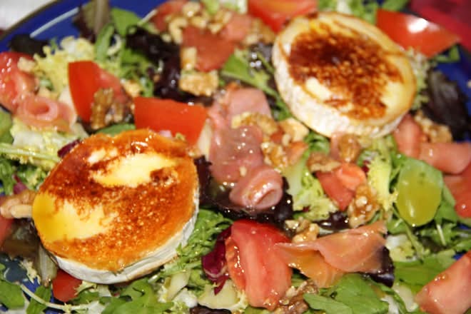 Ensalada de Salmón y Gambas