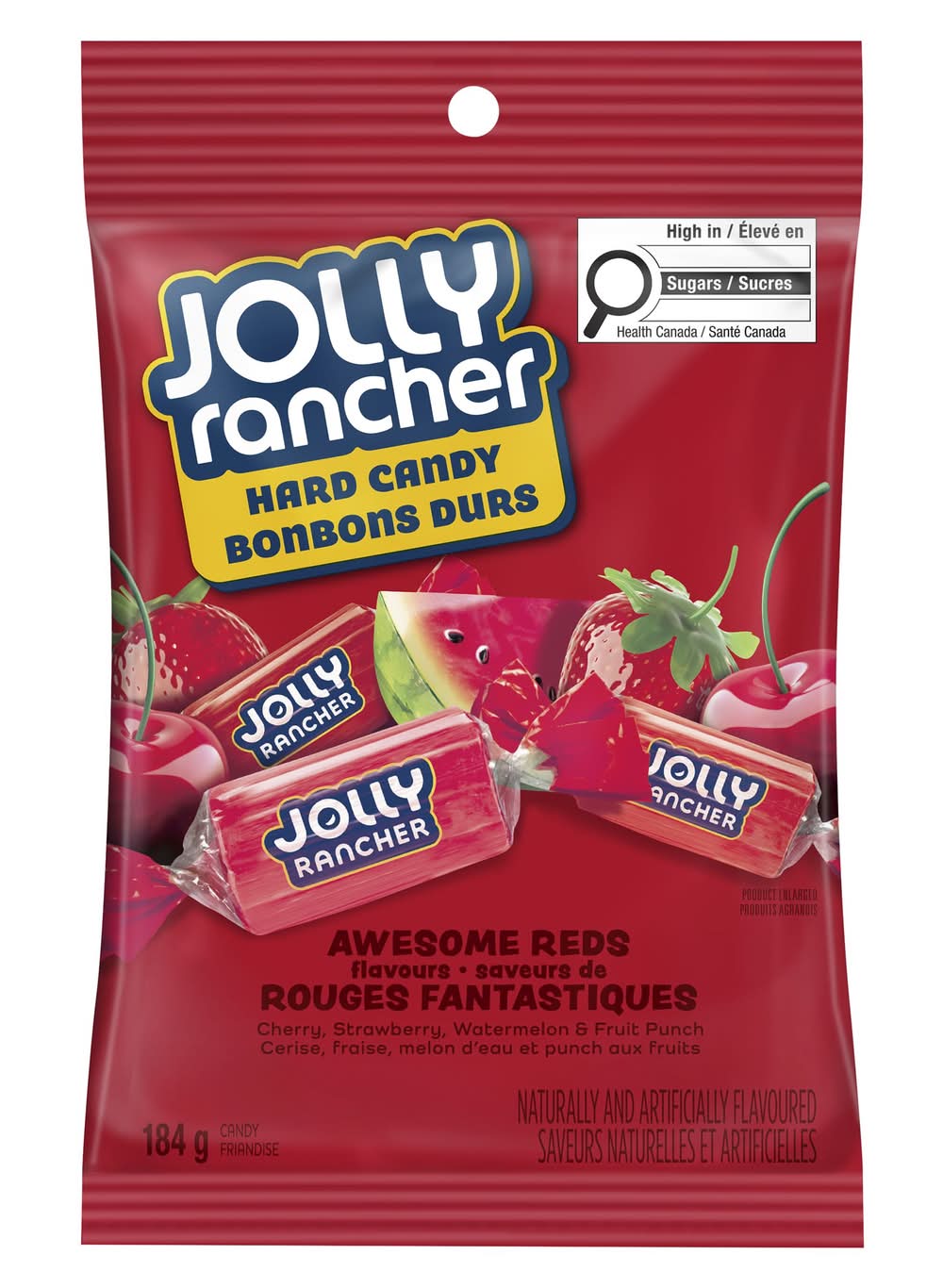 Jolly Rancher Awesome Reds Hard Candy, Cherry-Strawberry-Watermelon-Fruit Punch (184 g)