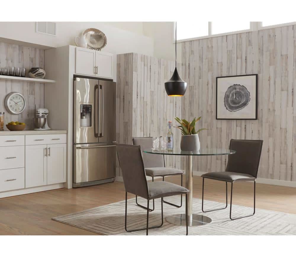 .139 In. X 48 In. X 96 In. White Paint Pine Mdf Paneling