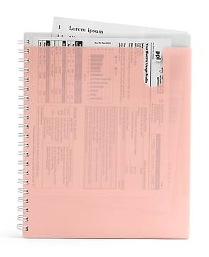 Poppin Pocket Notebook, 5.75 x 8, College Ruled, 80 Sheets, Blush (105198)