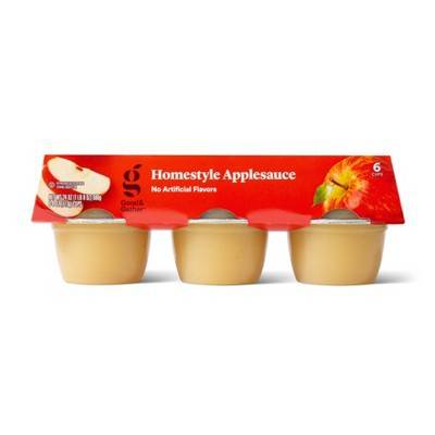Good & Gather Homestyle Applesauce Cups (6 ct, 4 oz)