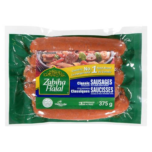 Zabiha Halal Classic Italian Chicken Sausages 375 g