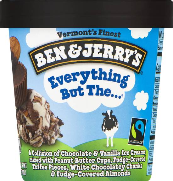 Ben & Jerrys Pint Assorted Flovored Ice Cream