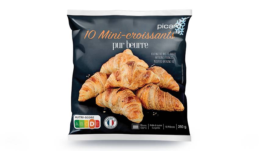 10 mini-croissants, pur beurre