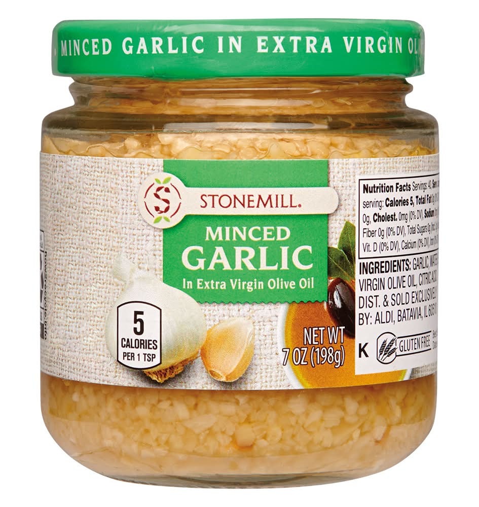 Stonemill Minced Garlic in Extra Virgin Olive Oil (7 oz)