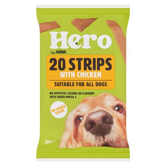 Asda Hero 20 Marvellously Meaty Strips with Chicken 200g