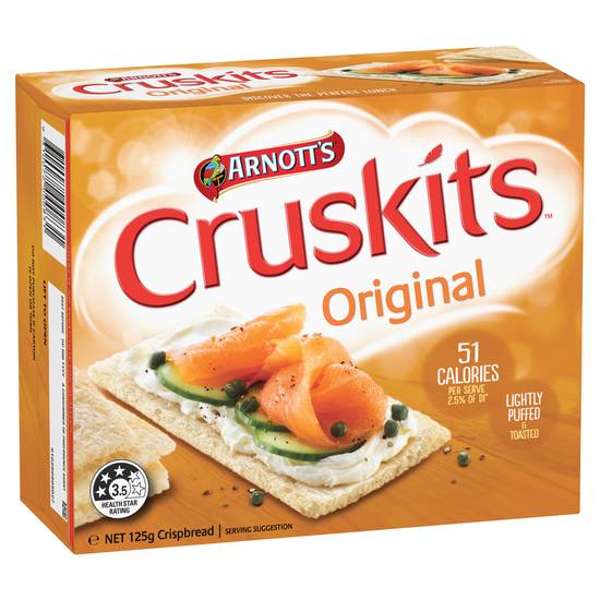 Arnott's Cruskits Original Crispbread 125g
