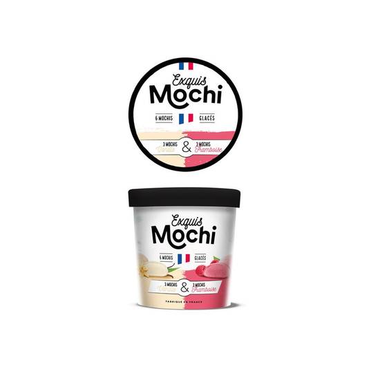 Mochi duo vanille et framboise Exquis mochi 6x30g