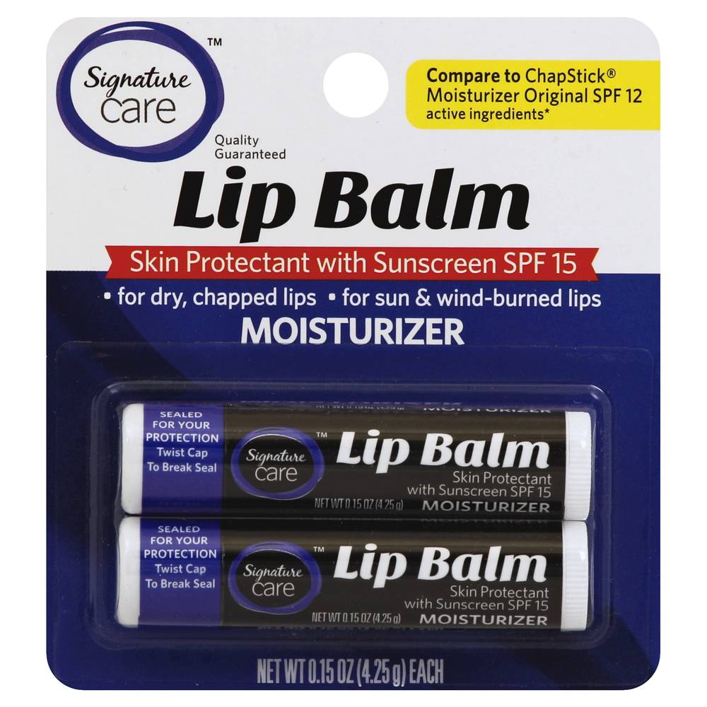 Signature Care Moisturizer Lip Balm (0.3 oz, 2 ct)