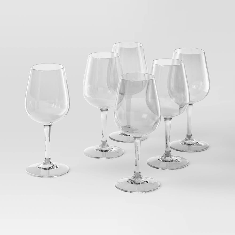 Threshold Stemmed Hutton Wine Glass Set 12.75 oz (6 ct)