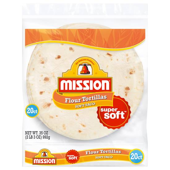 Mission Soft Taco Flour Tortillas (20 tortillas)