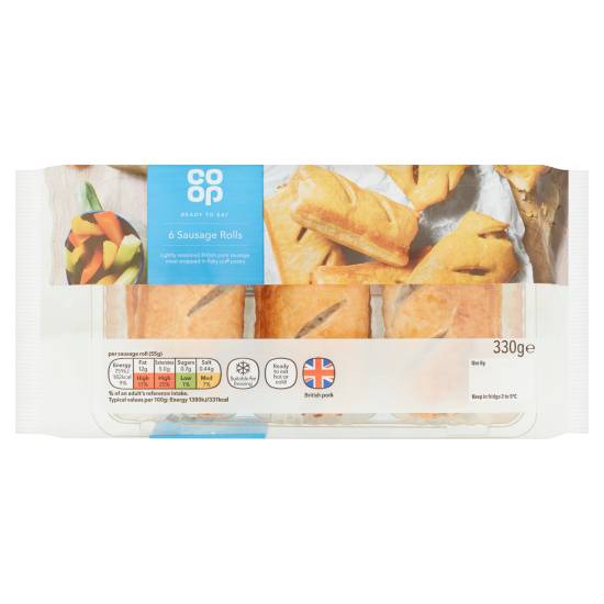 Co-op British Pork Sausage Rolls (6 pack)