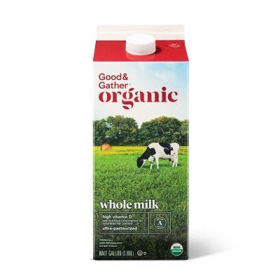 Good & Gather Organic Whole Milk - 0.5gal - Good & Gathertm