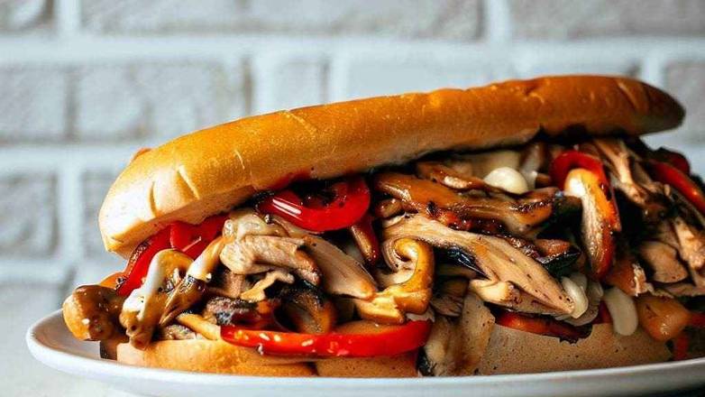 Not So Cheesy Steak (use Chicken)