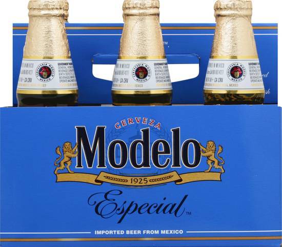 Modelo Especial Lager Beer Bottles (6 pack, 12 fl oz)