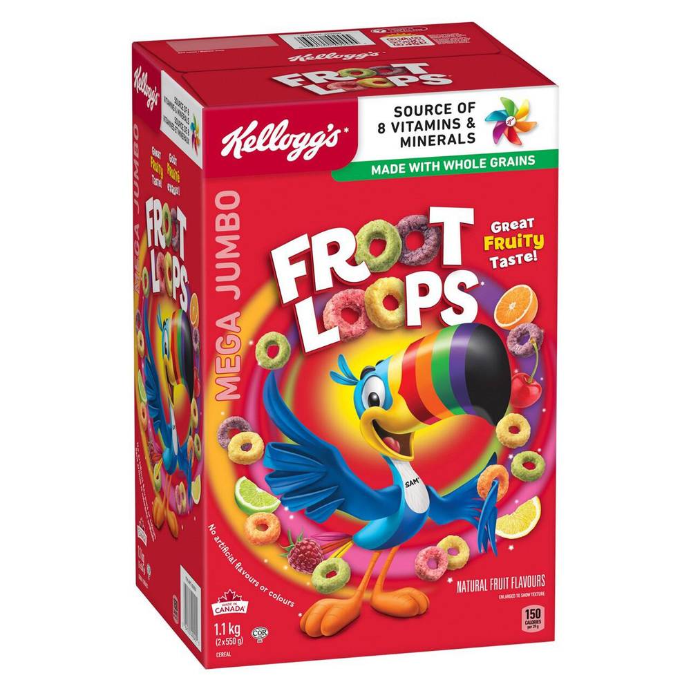 Kellogg’S - Céréales Froot Loops , 1,1 Kg