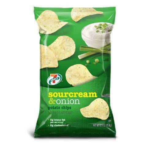 7 Select Sour Cream & Onion Potato Chips 2.5oz