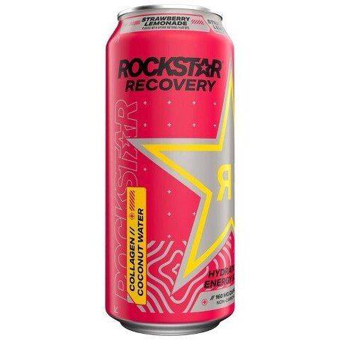 Rockstar Recovery Strawberry Lemonade 16oz