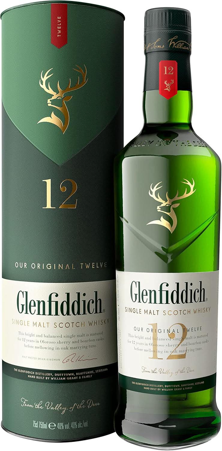 Glenfiddich Whisky escocés single malt de 12 años Delivery Near Me