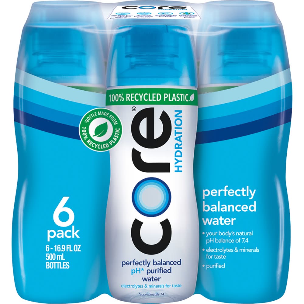 Core Hydration Perfectly Balanced Ph Purrified Water (6 x 16.9 fl oz)