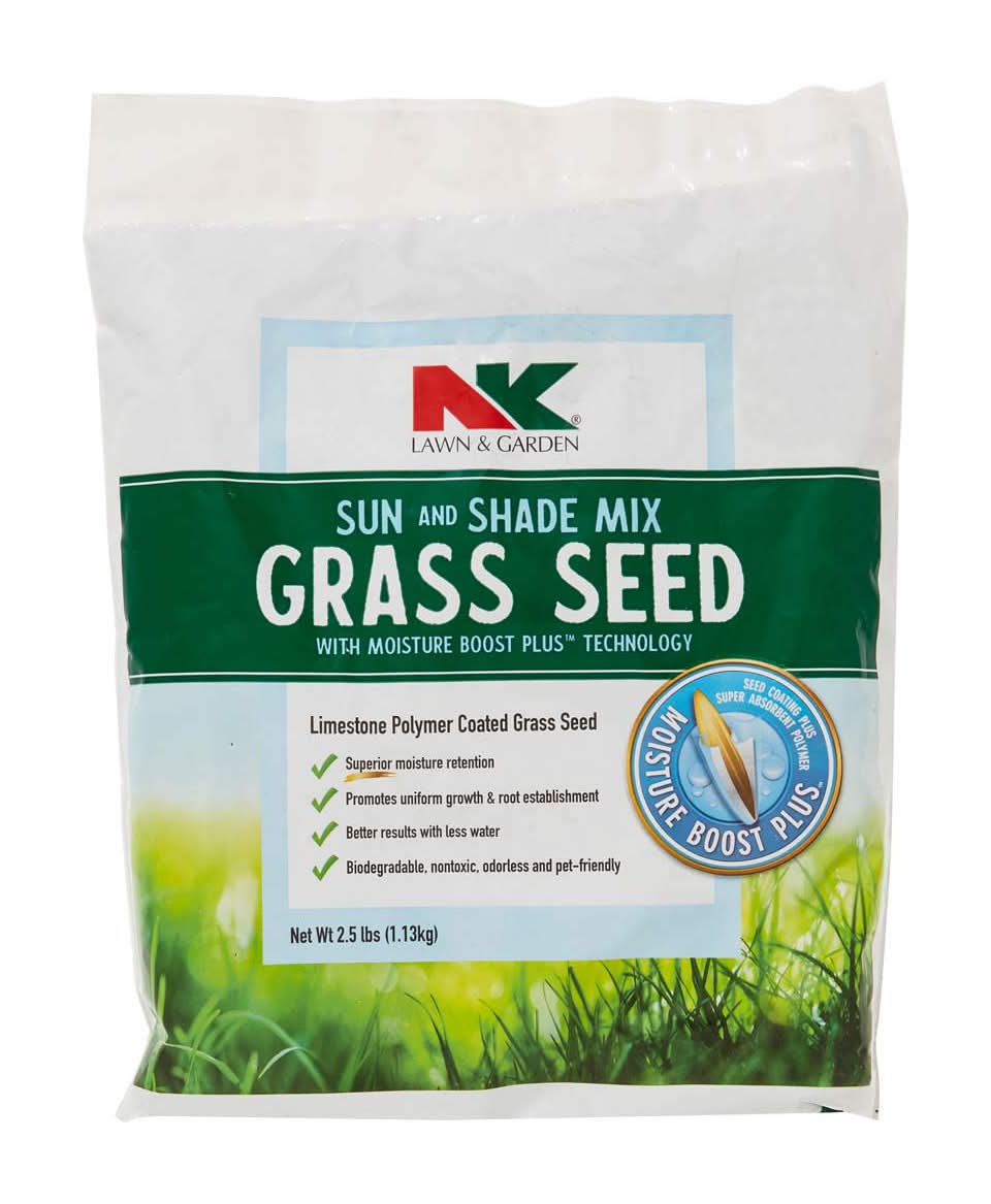 Nk Lawn & Garden Grass Seed Sun And Shade Mix 2.5 Lb