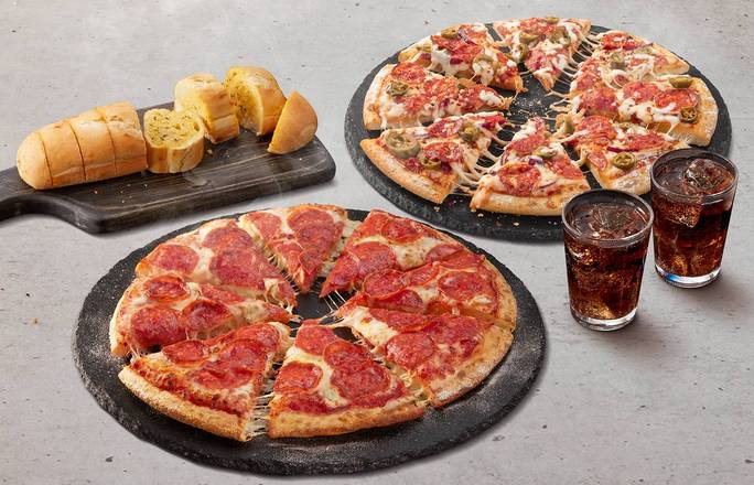 Double Bundle (2 Large Pizzas + 2 Sides)