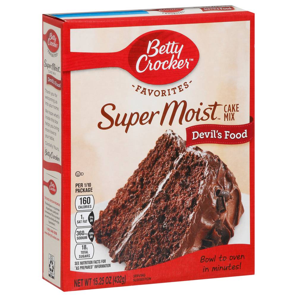 Betty Crocker Super Moist Devil's Food Cake Mix (15.25 oz)