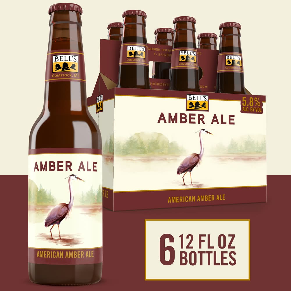 Bell's Brewery American Amber Ale Beer (6 x 12 fl oz)