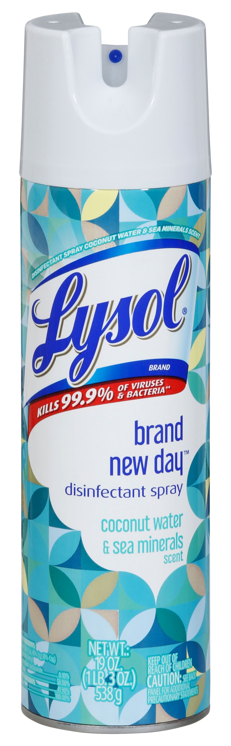 Lysol Disinfectant Spray, Coconut Water - Sea Minerals (19 oz)