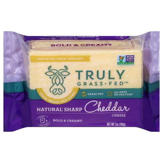Truly Grass Fed Natural Sharp Cheddar Cheese (7 oz)