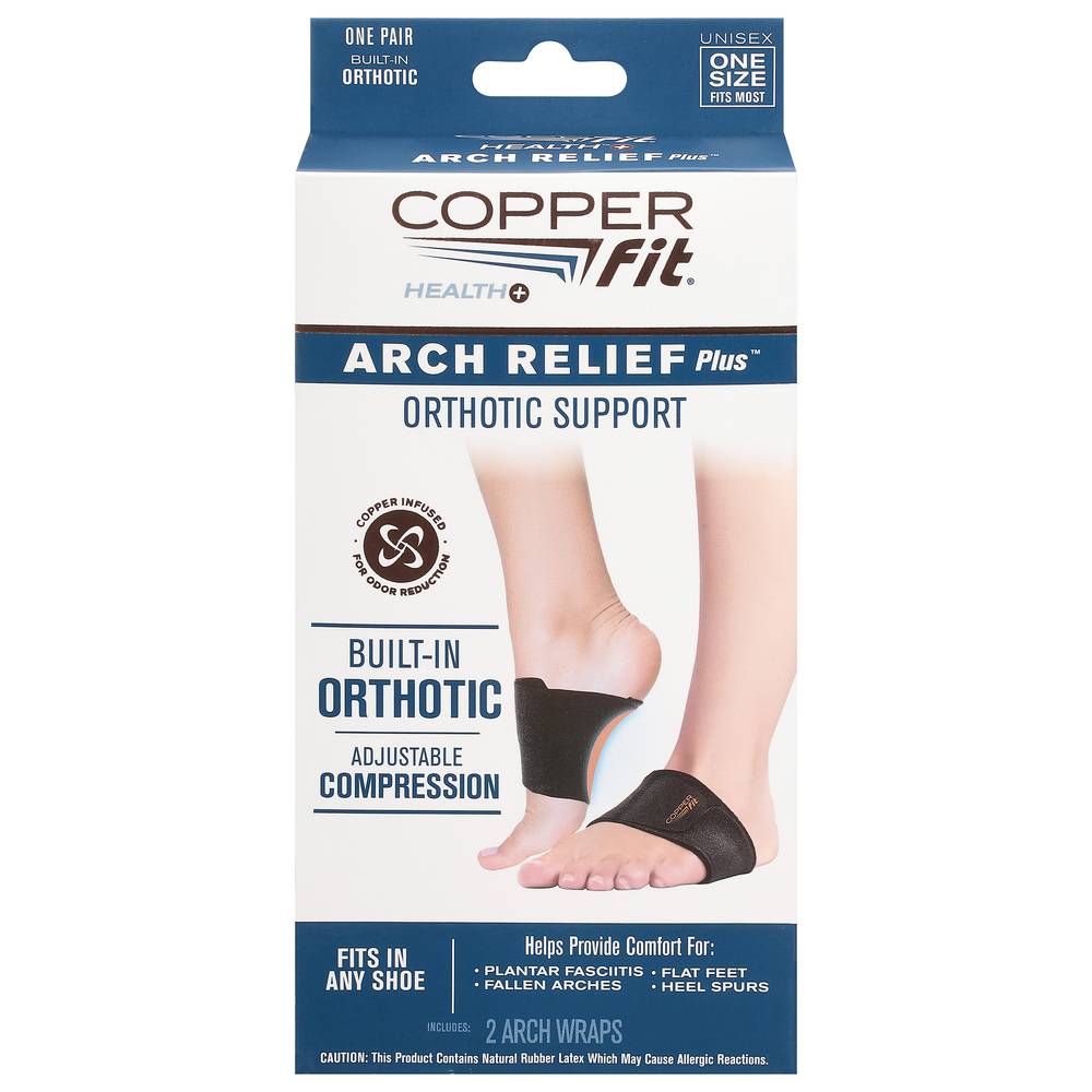 Copper Fit Health+ Unisex Orthotic Support Arch Relief Plus (2.88 oz)