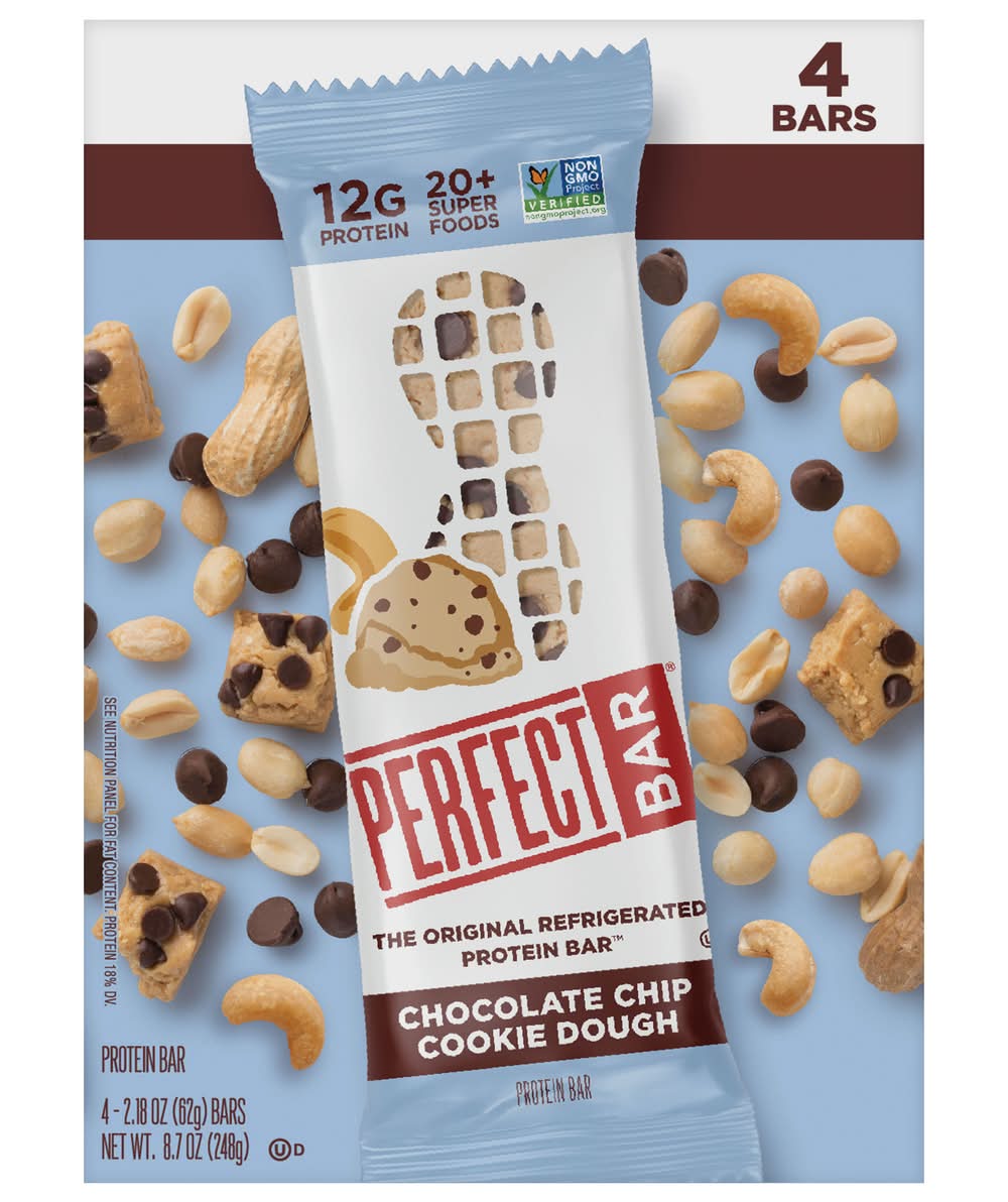 Perfect Bar Chocolate Chip Cookie Dough Refrigerated Protein Bars (2.18 oz, 8 ct)