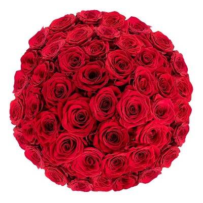 Fresh Cut Red Roses - 50 Stems