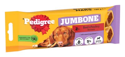 Pedigree Beef & Poultry, Medium, Jumbone Dog Treats (2 pack)